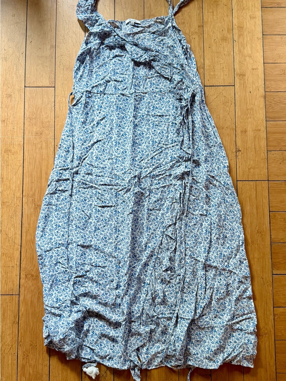 Madewell Blue Floral Maxi Dress